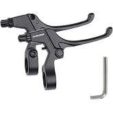 catazer 4-Fingers Bicycle Brake Levers for 22.2mm Handlebars, 1 Pair | Universal bicycle brake levers, CNC aluminum alloy construction, Fit MTB Bike, easy to install, comfortable grip design
