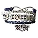 Infinity Collection Baseball Mom Bracelet- Women's Jewelry For Moms - Gift for Baseball Moms (Navy)
