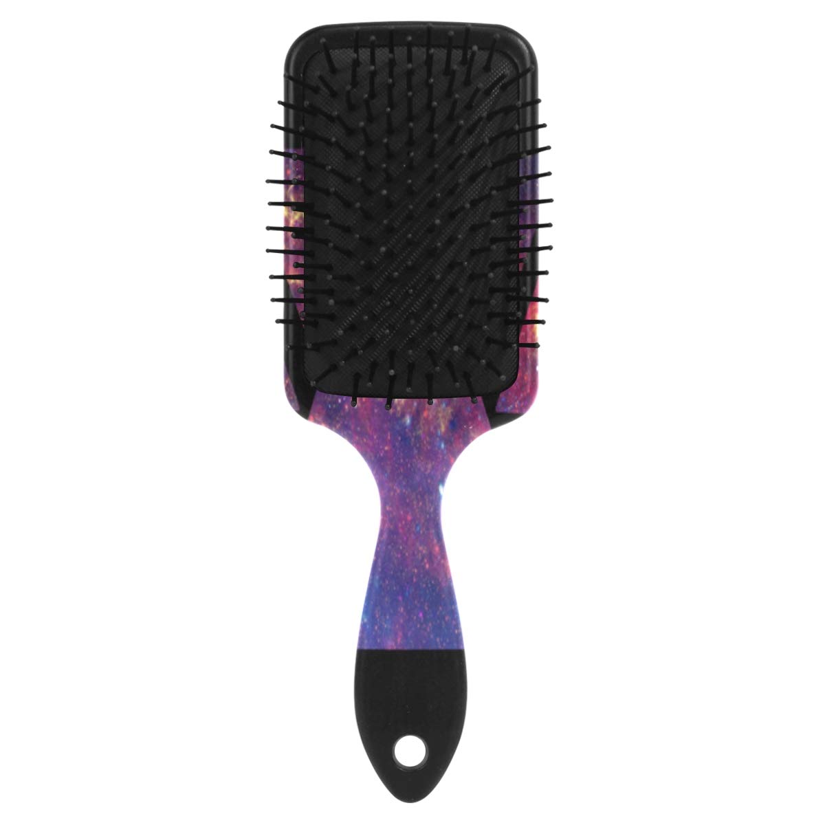 Amazon Com Women Girls Hairbrush Galaxy Triangle Purple Fire