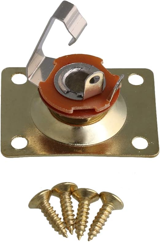Musiclily Square Style Guitar Output Jack Plate for Fender