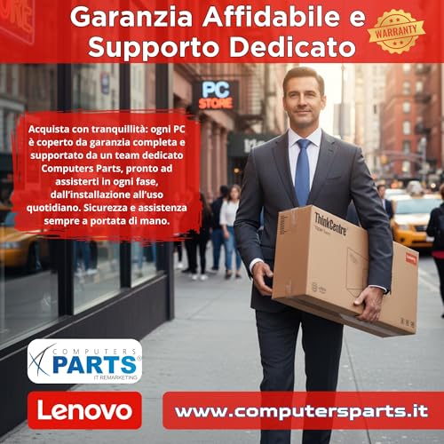 Lenovo All in one 24" Touch screen i5 8500 fino a 3.50Ghz - 16 GB RAM - 512 GB SSD -Windows 11 pro - Office e Business pc usb-c Garanzia 36 Mesi