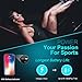 [Designed for Sport] MRS LONG Y2 Bluetooth Headphones, Best Wireless Headphones with Microphone, HD Stereo Waterproof Secure Fit Noise Cancelling Wireless Bluetooth Earbuds for Men Women(Black)
