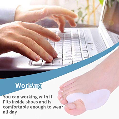 DUORUI 4 Pack Bunion Guards, Bunion Pads, Bunion Cushion, Toe Fixer