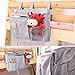 Sugaroom Bunk Bed Organizer - Bedside Storage Caddy with Pockets for College Dorm, Hospital, Baby Bed & Camp (Grey)