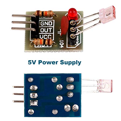 Icstation 5V Laser Recevier Sensor Module Relay Switch for Arduino (Pack of 5)