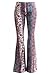 FASHIONOMICS Womens Boho Comfy Stretchy Bell Bottom Flare Pants (XL, Bluepaisley)
