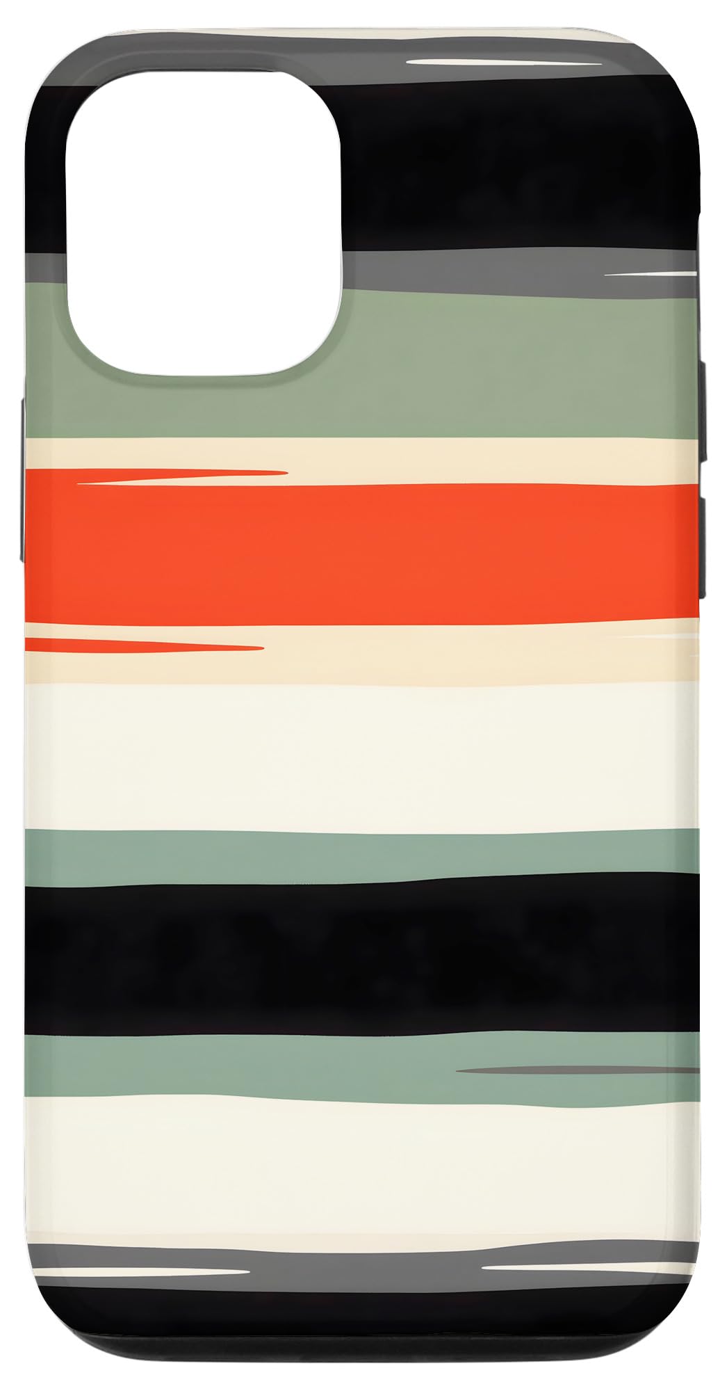 iPhone 12/12 Pro Retro Striped Pattern Case