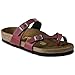 Birkenstock Women's Vegan Mayari Bordeaux Pull Up Birko-Flor Sandal 38 (US Women's 7-7.5)