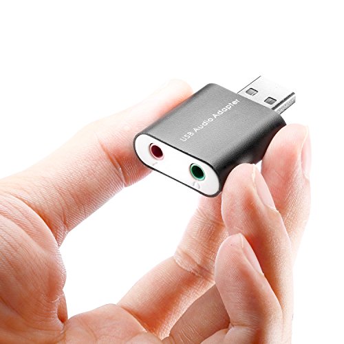Neewer-USB-20-External-Stereo-Sound-Adapter-for-Windows-and-Mac-Plug-and-Play-No-Drivers-Needed-Black