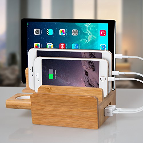 multi device desktop charging station