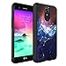 LG K20Plus Case, LG K20V Case, LG Harmony Case, LG Grace LTE Case, Capsule-Case Hybrid Slim Snap-on Case w/TPU Edge (Black) for LG K20 Plus / K20 V/Harmony / Grace - (Space Horse)