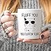 5Aup Christmas Gifts Funny Cat Coffee Mug for Cat Lover, Fluff You You Fluffin' Fluff Cat Unique Birthday and Holiday Gifts, 11Oz Novelty Ceramic Cups