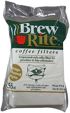 Brew Rite Replacement Wrap Around Style Coffee Maker Paper Filters 41-551 55 Ct