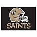 FANMATS 5772 New Orleans Saints Starter Mat Accent Rug - 19in. x 30in. | Sports Fan Home Decor Rug and Tailgating Mat - Saints Helmet Logo