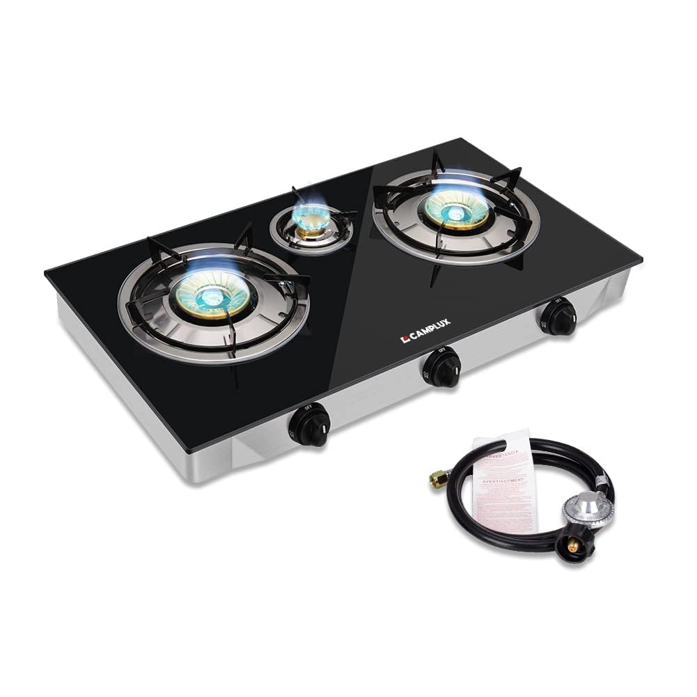 Rv Stove Camplux Propane Gas Cooktop With Tempered Glass Double