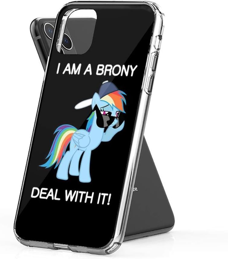 Crystal Clear Phone Cases Rainbow Dash Brony Case Cover Compatible for iPhone (11 Pro Max)