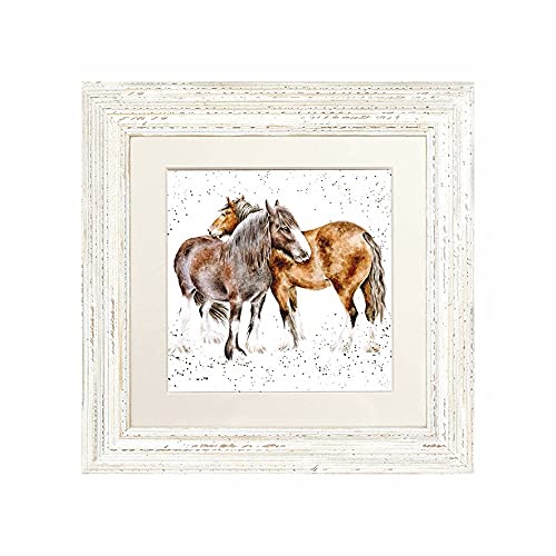 Wrendale Designs - 'Side By Side' Framed Card - White