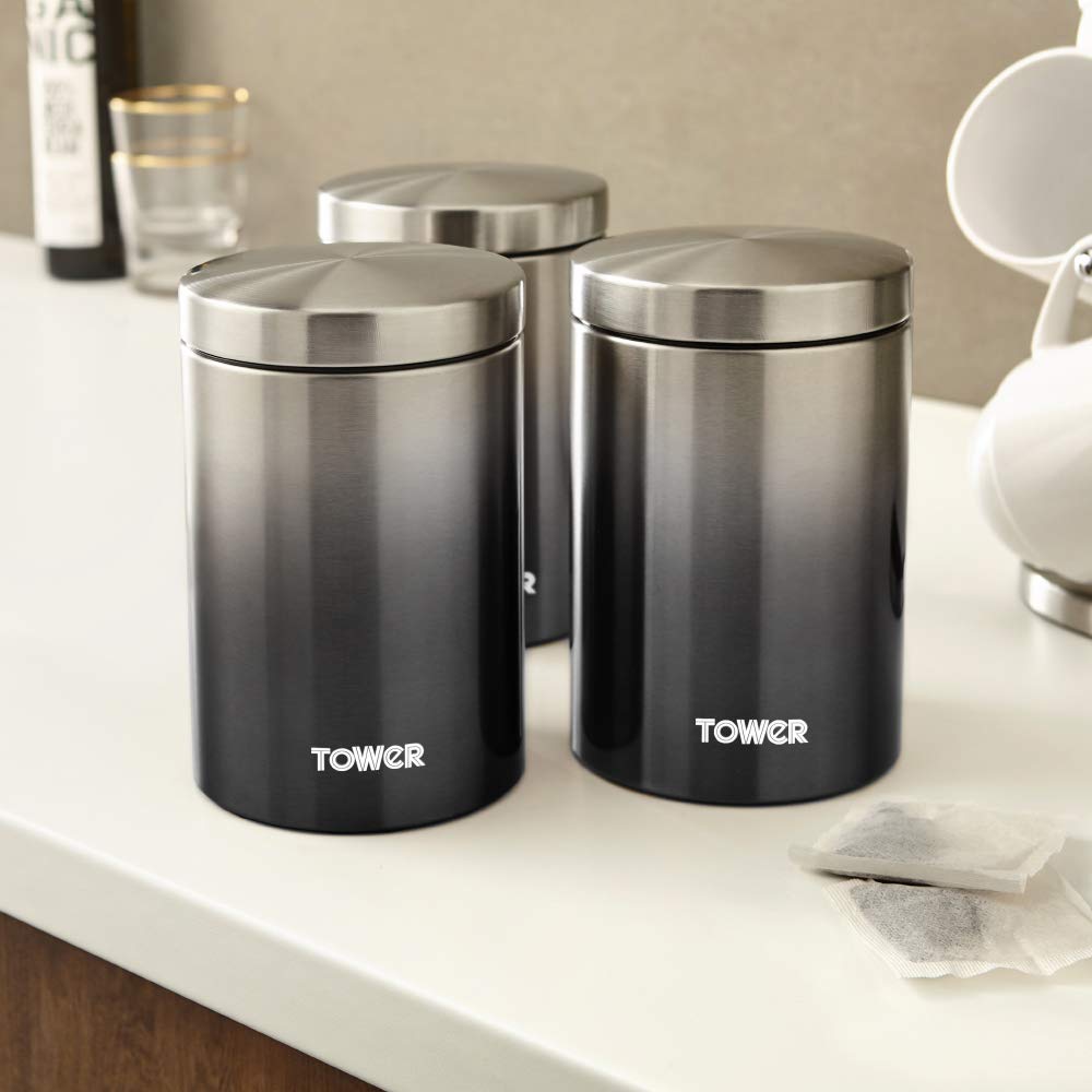 brabantia tea coffee and sugar canisters
