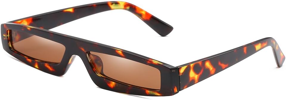 Small Square Sunglasses,Steampunk Style Unisex Retro Eyewear for Men Women