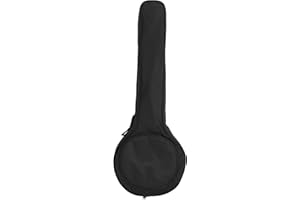 MILISTEN Banjo Gig Bag Portable Thickened Banjo Backpack 5 String Padded Storage Pouch, Water-Resistant Oxford Fabric with Shoulder Straps & Accessory Pocket