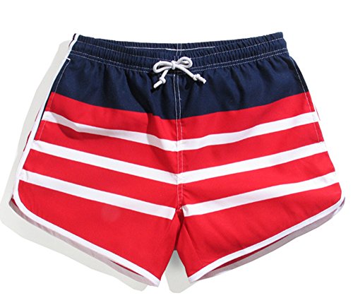 Coface Trendy Sripes Womens Boardshorts 