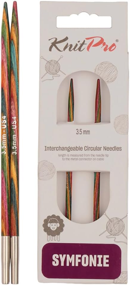 KnitPro Symfonie Interchangeable Circular Needles 5in 3.50mm Birch