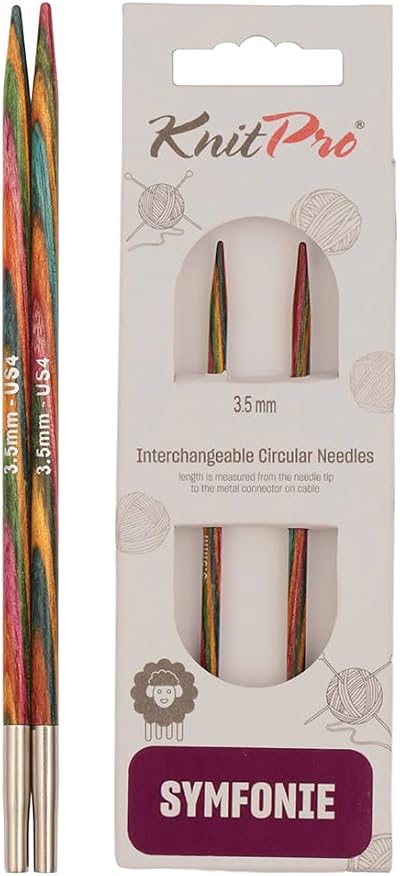 KnitPro Symfonie Interchangeable Circular Needles 5in 3.50mm Birch