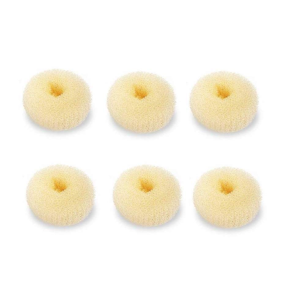 Extra Small Hair Bun Maker for Kids, 6 PCS Chignon Hair Donut Sock Bun Form for Girls, Mini Hair Doughnut Shaper for Short and Thin Hair (Small Size 2 Inch, Beige): Beauty