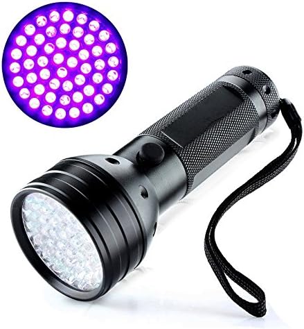 Alpha Light UV Flashlight Blacklight - Ultraviolet 51 LED Flashlight - Pets Urine and Stains Detector