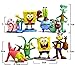 Spongebob 8 pcs Cup cake Toppers by Beautiful