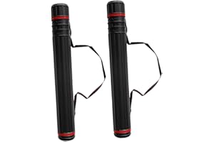 TOYANDONA 2pcs Telescopic Arrow Tube Carrier Plastic Case Holder for Hunting and Target Shooting