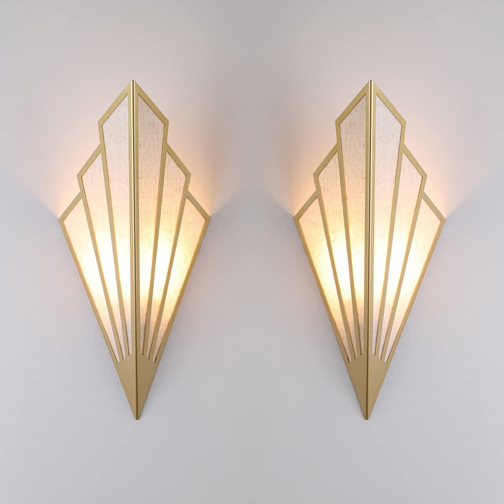 Photo 1 of ***SIZING MEASUREMNETS UNKNOWN*** YFMYY Modern Wall Light Simple Creative Wall Sconces Bedroom Aisle Living Room Wall Lamp Holder E12 Socket Art Deco Lighting Fixture (Bulb Not Included) (Pack of 2)