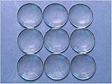 50 CleverDelights 35mm Round Glass Cabochons - 1 3/8