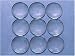 50 CleverDelights 35mm Round Glass Cabochons - 1 3/8" Inch - Clear Magnifying Cabs - Dome Pendant Cab - For Cameo Pendants, Photo Jewelry, Rings, Necklaces