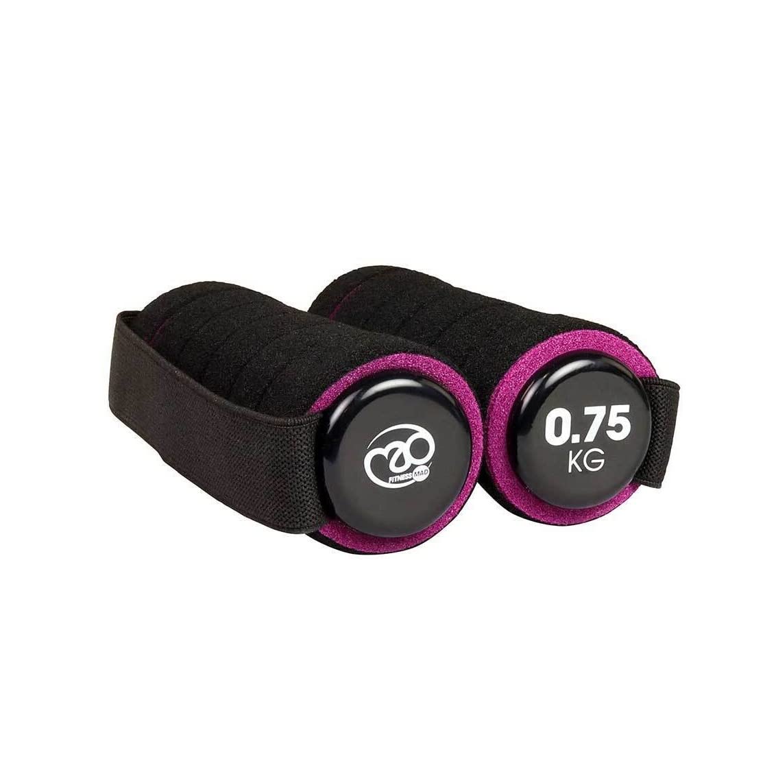 Fitness Mad Pro Hand Weights, Soft Grip Dumbbells, 0.5kg, 0.75kg, 1kg, 1.25kg, 1.5kg