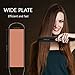 Hair Straightener, ETEREAUTY Flat Iron Straightener Ceramic Flat Iron for Hair with 1.37 inch Wide Plate and LCD Display, Adjustable Temperature, Heats up Fast