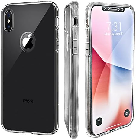 iPhone X Case, iPhone 10 Case,NEW Shock Absorption Transparent Flexible Soft TPU Gel Bumper Anti-Scratch Slim Protective Cases Clear Back Cover Case for iPhone X (Crystal Clear)