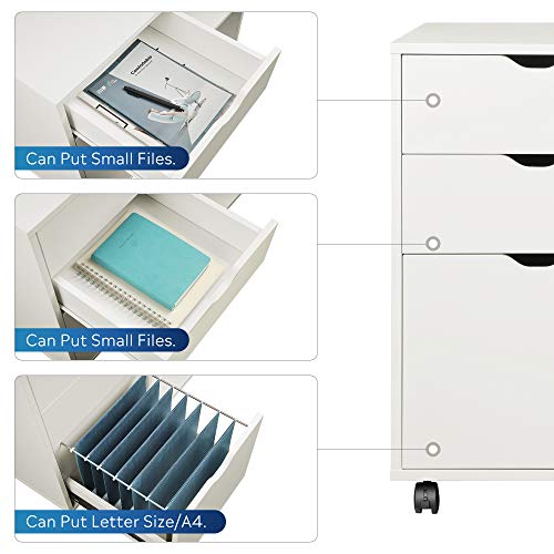 DEVAISE 3 Drawer Lateral File Wood Filing with