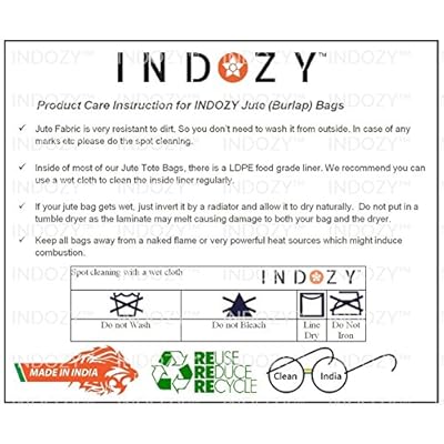 INDOZY Jute Water Bottle Carry Bags | Wine Holder Bag | for Men Women Gifts | 2 Units