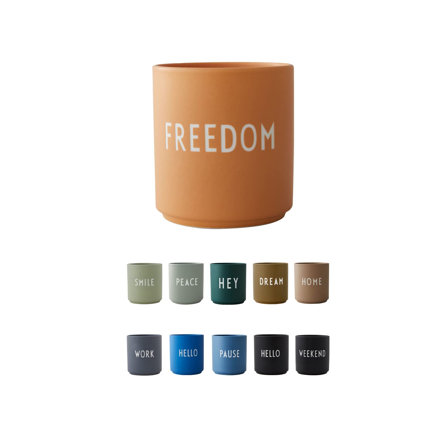 Design Letters Favourite Coffee Cup | Ideal Gifts for Women & Gifts for Men | Porcelain Coffee Mug | Reusable Coffee Cups | Tea cup with Engraved Letters | Novelty Mug | Coffee Gifts | Tea Mug, 250 Ml