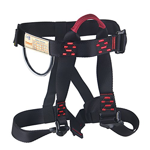 Enhanced Version Climbing Harness, Oumers Half Body Harness Safety Belt Rappelling Equip Well Suit Women Men Child for indoor Rock Climbing School Assignment Expanding Training Tree Work - Thumbnail 6