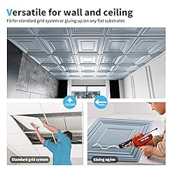 Art3d Decorative Drop Ceiling Tile 2x2 Pack of