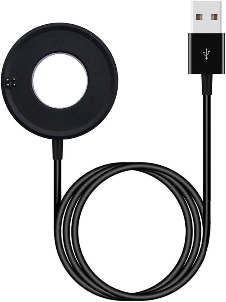 Black Charging Dock, salaheiyodd Portable Removable USB Cable Charging Dock Cradle Charger For ASUS ZenWatch 3