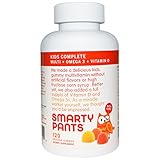 SmartyPants, Kids Complete Multi + Omega 3 + Vitamin D, 120 Delicious Gummies - 2pc