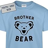 M - YOUTH / KIDS Brother Bear T Shirt New Big Worlds Best Brother Tee Okayest Brother Funny Grateful Dead Bro Shirtmandude T Shirts