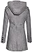 BodiLove Women's Sophisticated Duffle Coat with Detachable Hood