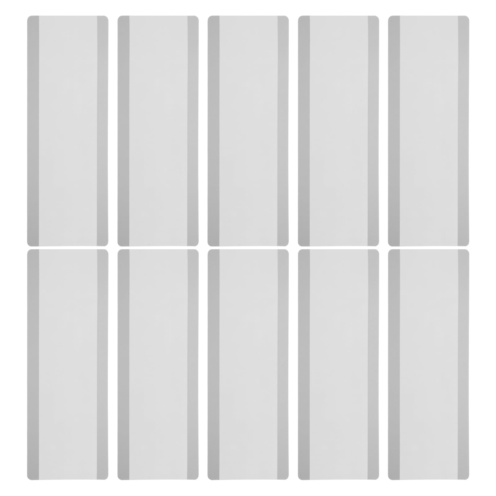 PATIKIL Guided Reading Strips, 10pcs Tracking Highlight Colored Overlay Bookmark Reduce Visual Stress Teacher Teaching Supplies for Classroom, Grey 19x7cm