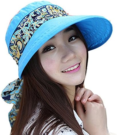 NWWAINYDS107 NEW Summer Hats Women Beach Sun Hats New Fashion Panama Floppy Girl Cap Sun Hat sky blue