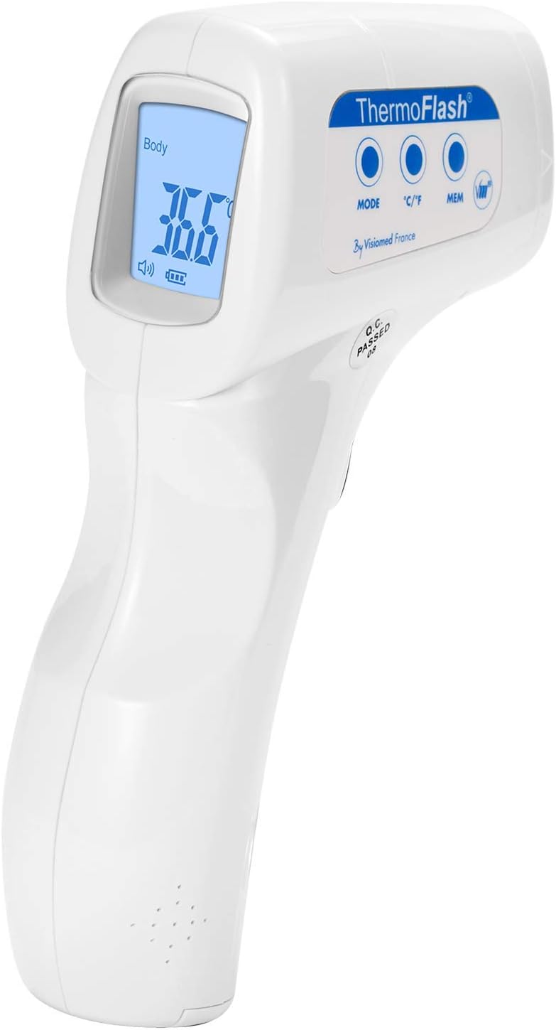 Infrared Thermometer Non-Contact Forehead Temperature 3 Modes Body Surface Room Measure Medical Digital Reading in 1 Second Family Office Essentials -20℃-50℃