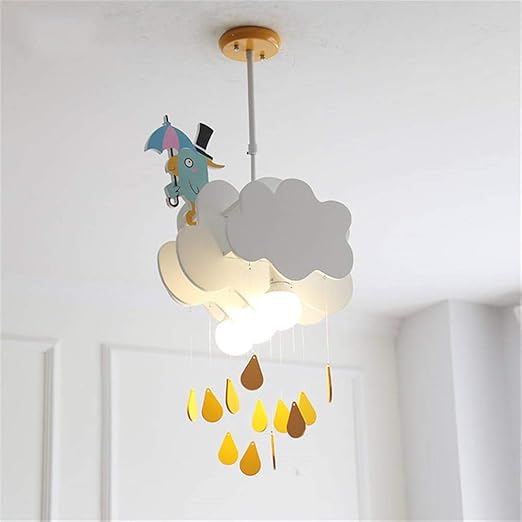 Rishx Creative Cloud Bird Wood Pendant Lampes 3 Lumieres Home Deco Suspension Lampe Enfant Chambre Suspension Lampe Mignon Enfants Salle De Plafond Amazon Fr Luminaires Et Eclairage